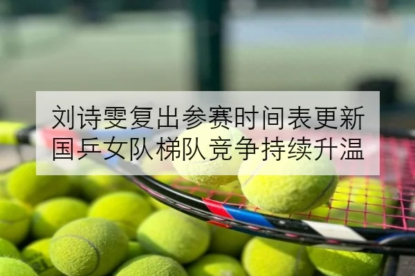 刘诗雯复出参赛时间表更新 国乒女队梯队竞争持续升温